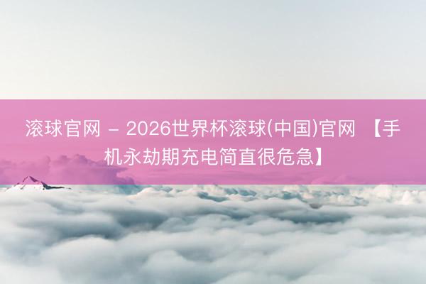 滾球官網 - 2026世界杯滾球(中國)官網 【手機永劫期充電簡直很危急】